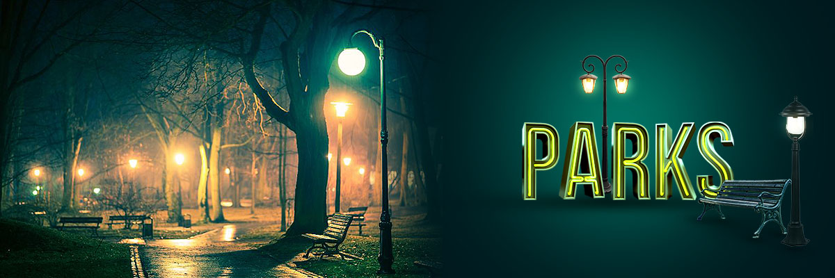I parchi necessitano dell’illuminazione della V-TAC